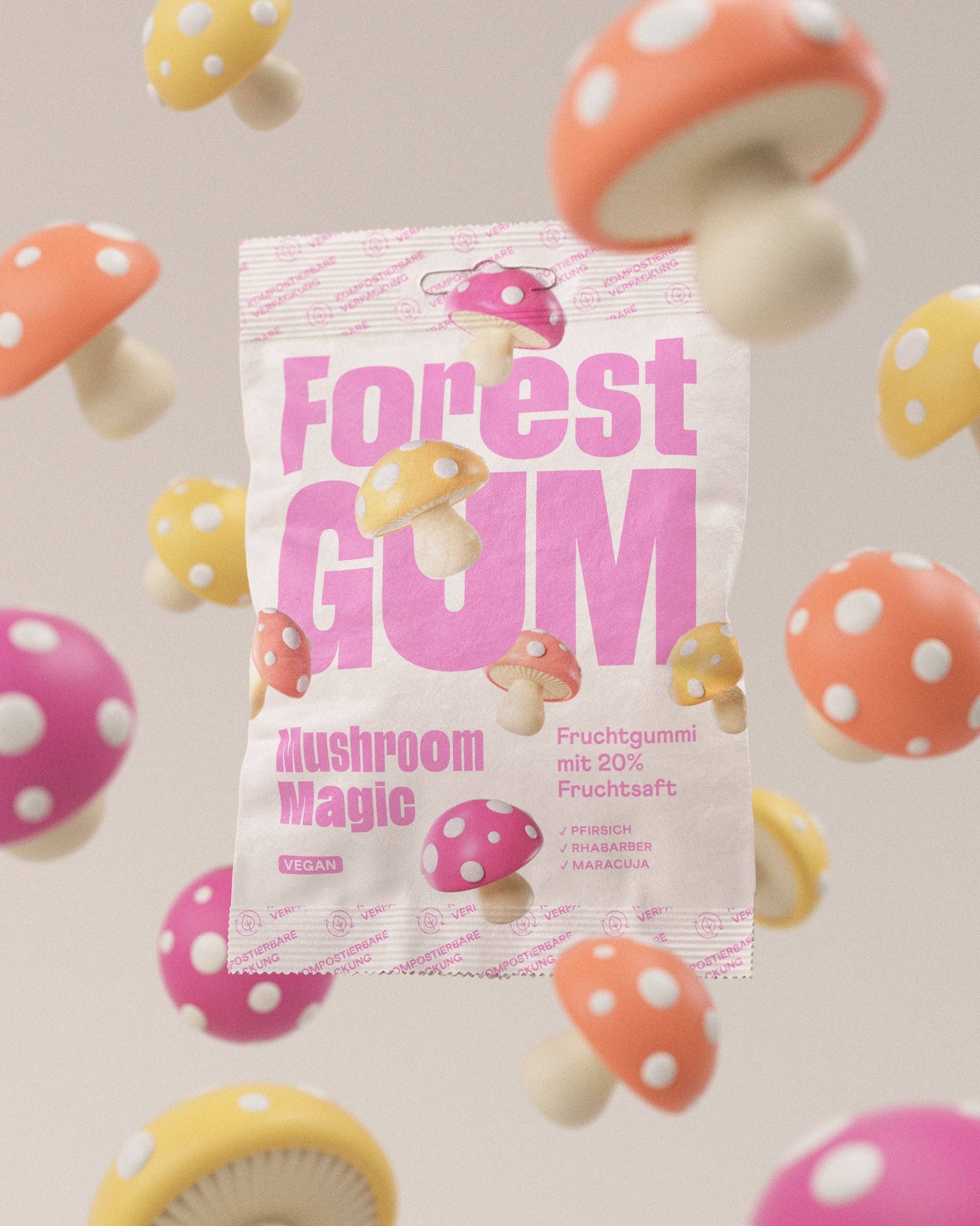 Villem Vegan Fruchtgummi Mushroom Magic 12x Forest Gum