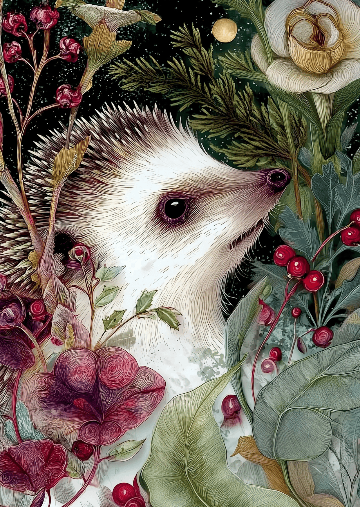 Villem Christmas Woodlands: Hedgehog | Card Fripperies Fripperies