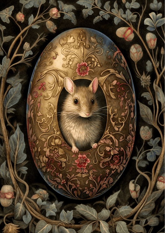 Villem Easter Eggs: Mouse | Postkaart A6 Fripperies