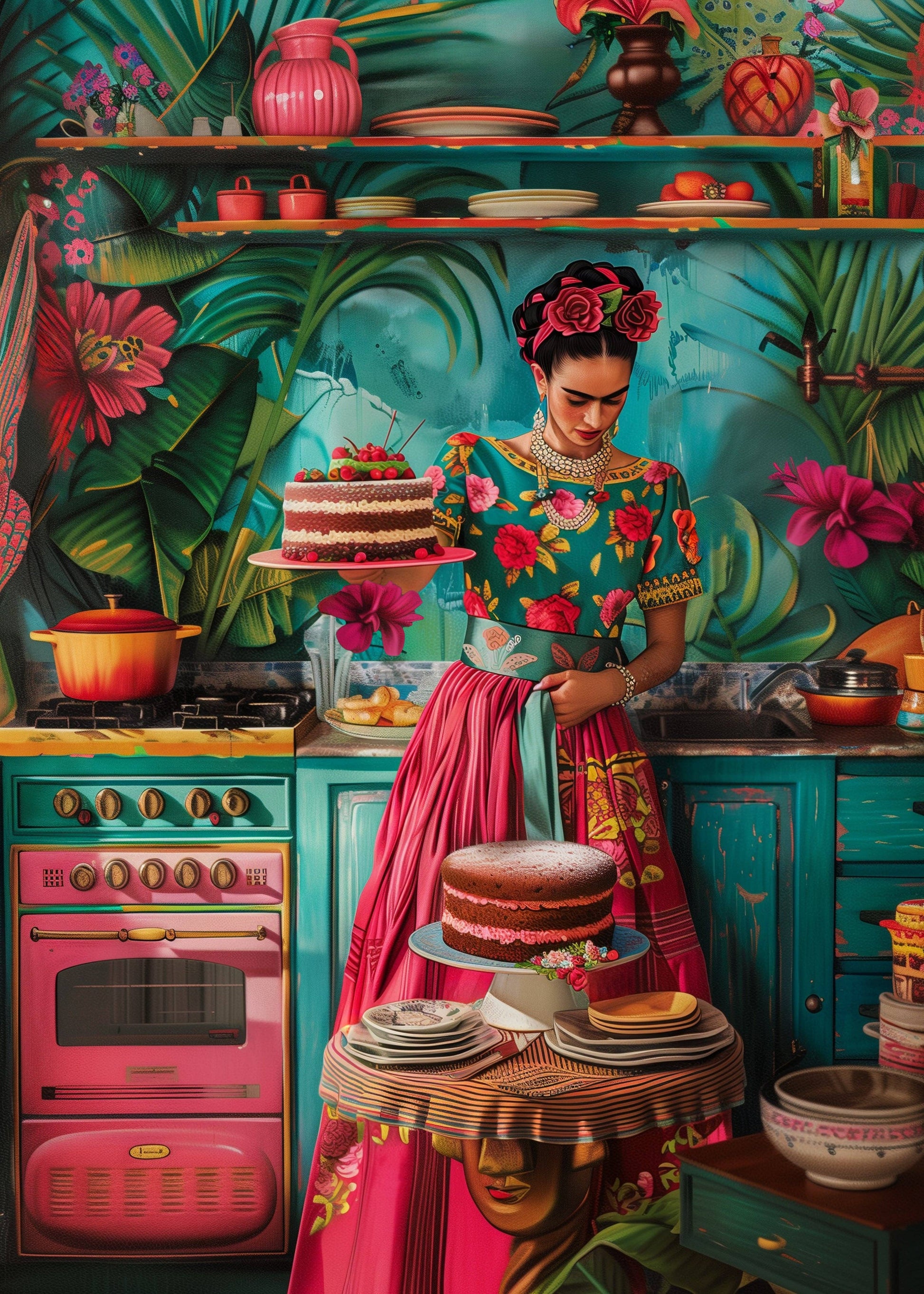 Villem Frida Kahlo: Baking day | Fripperies Card Fripperies