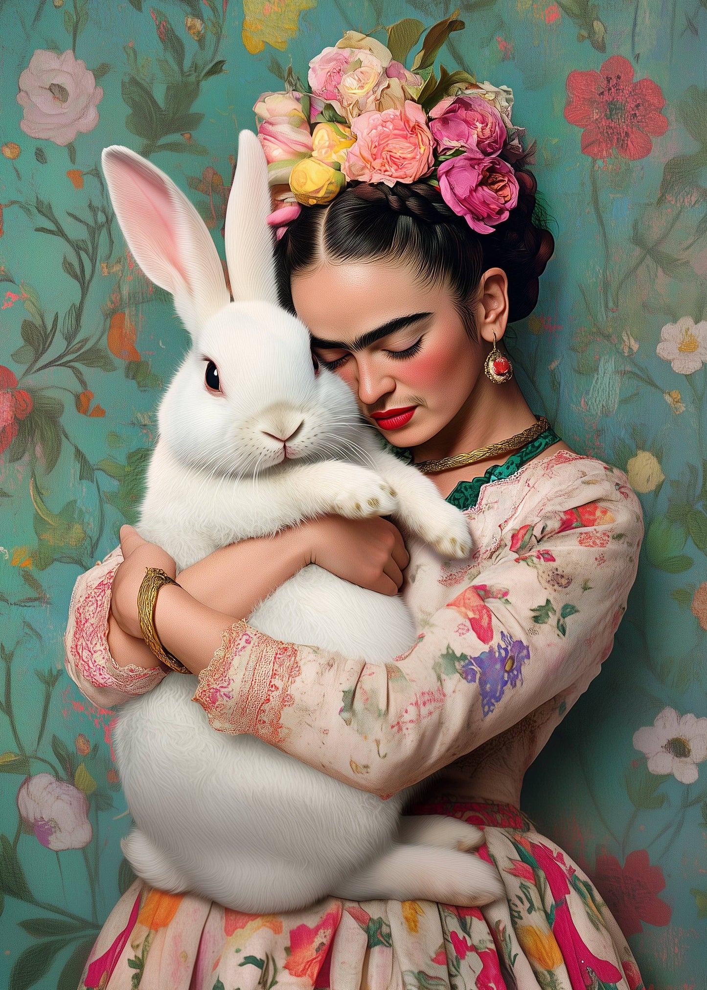 Villem Frida Kahlo: Bunny | Card Fripperies Fripperies