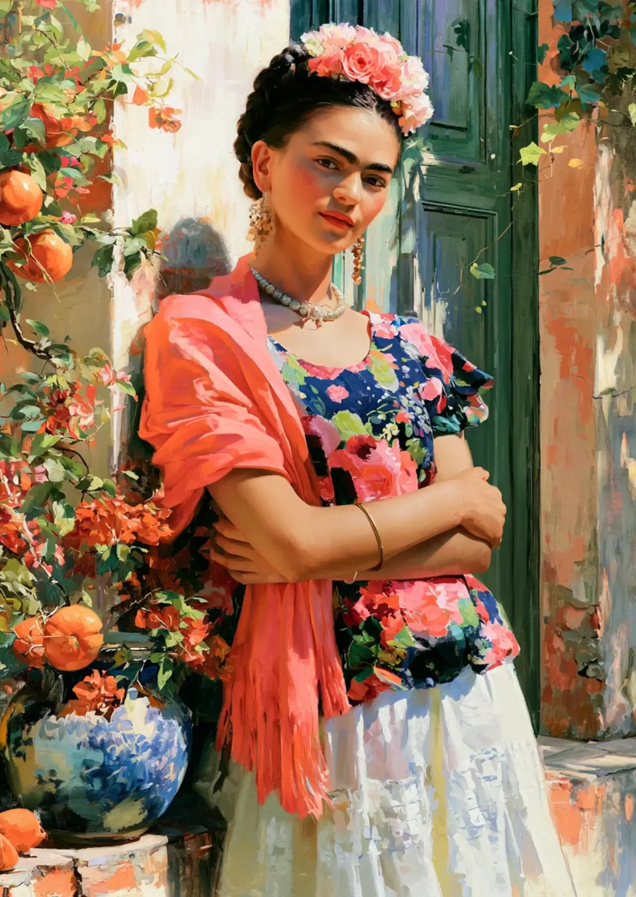 Villem Frida Kahlo: Casa de Flores | Fripperies Card Fripperies