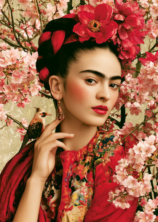 Villem Frida Kahlo: Cherry Blossom | Fripperies Card Fripperies