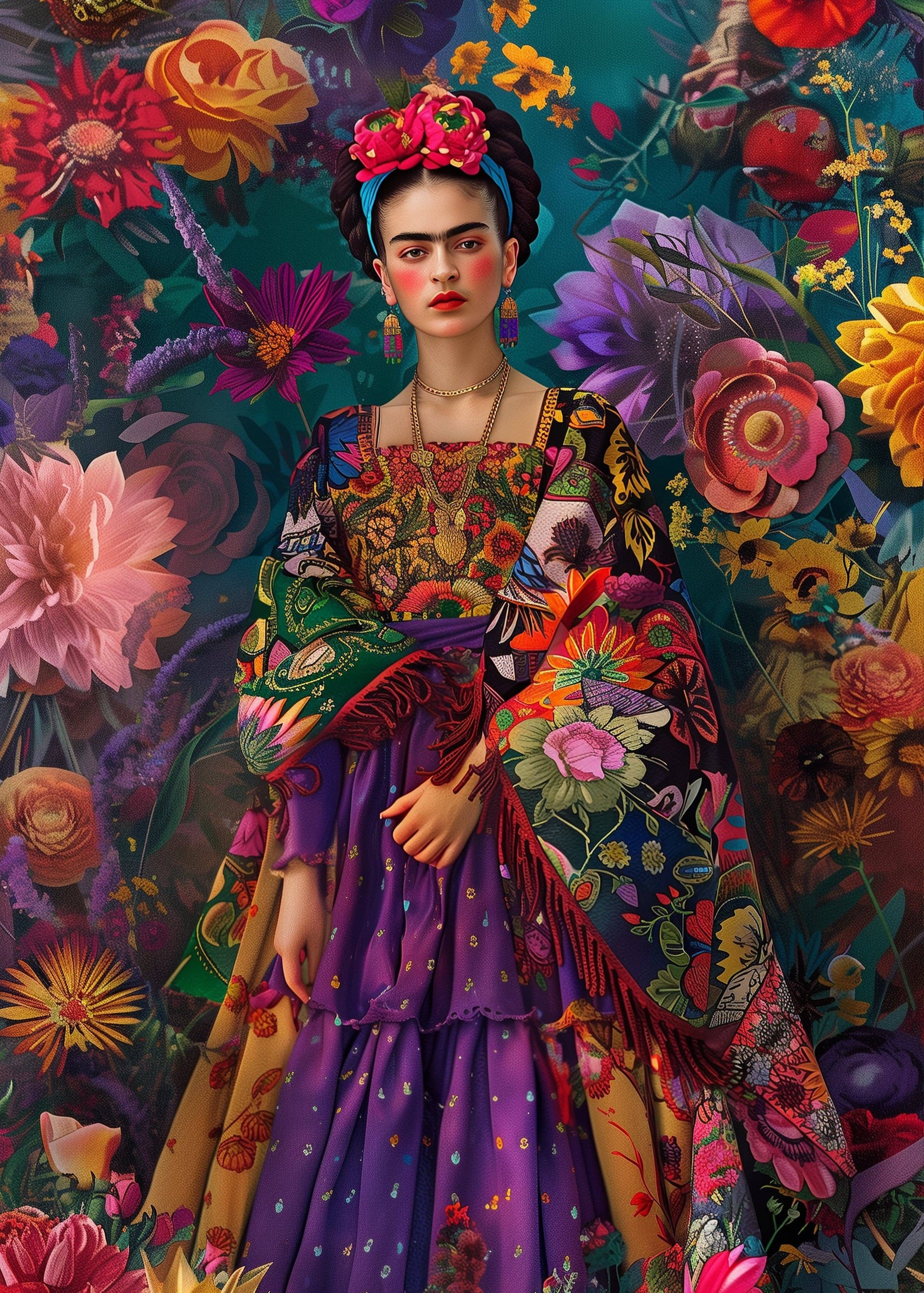 Villem Frida Kahlo: Independent | Postkaart A6 Fripperies