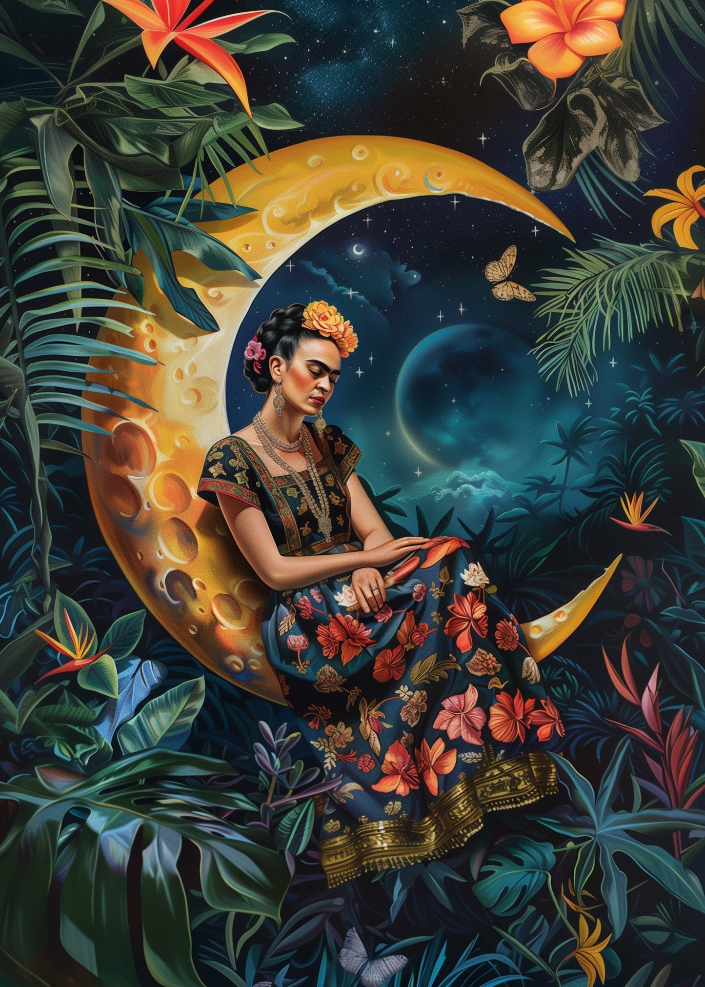 Villem Frida Kahlo: Moon | Map | Fripperies Fripperies