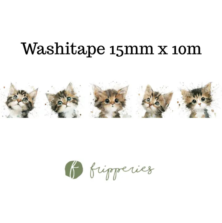 Villem Fripperies washi teip – Cute Kitten Fripperies