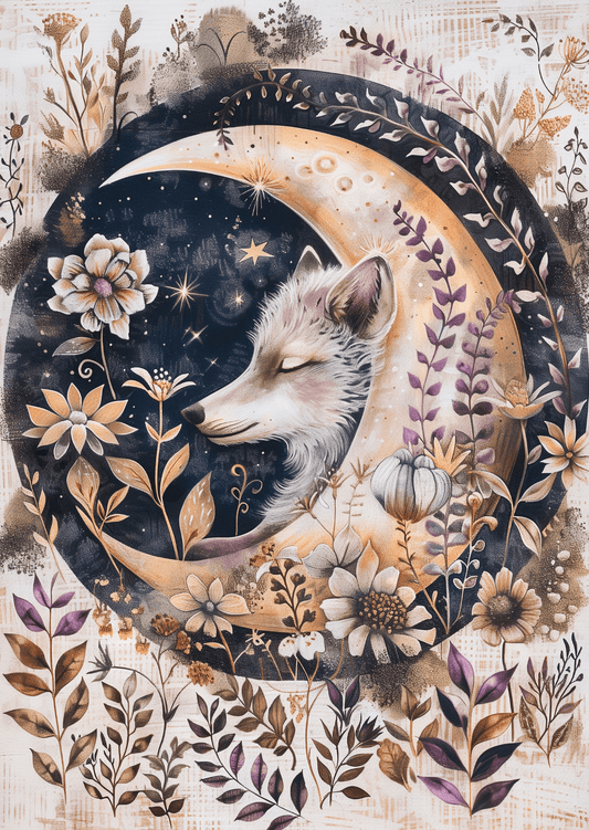 Villem Moon Animals: Wolf | Fripperies Map Fripperies
