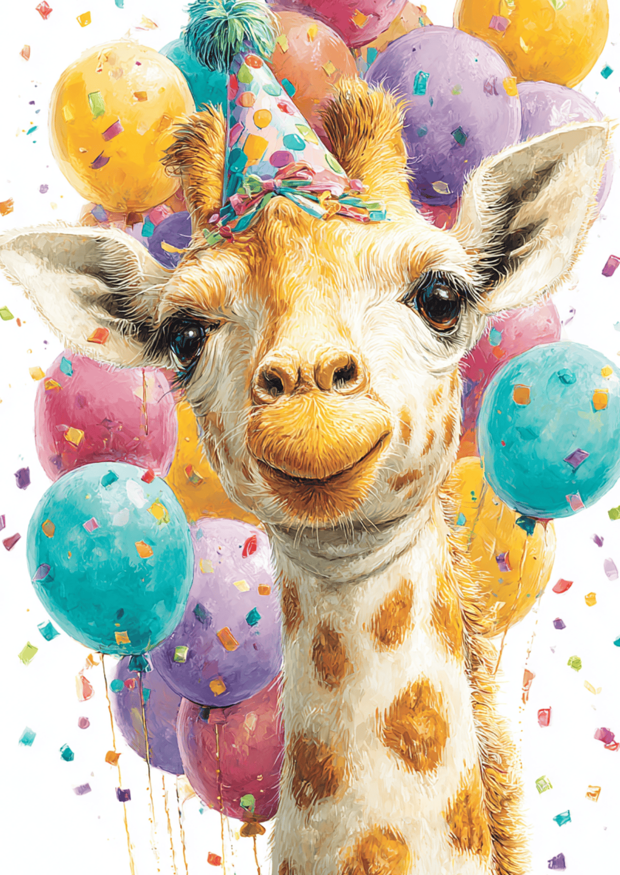 Villem Party: Giraffe | Postkaart A6 Fripperies