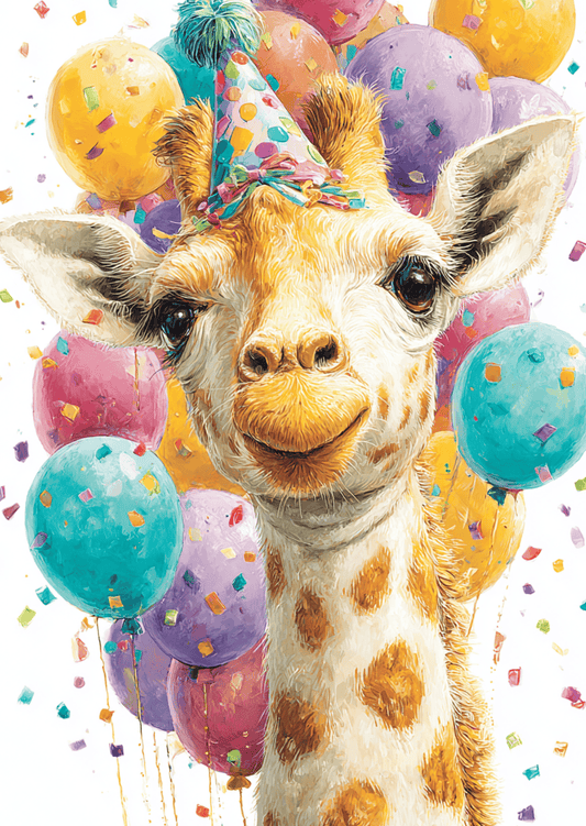 Villem Party: Giraffe | Postkaart A6 Fripperies
