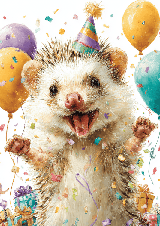 Villem Party: Hedgehog | Postkaart A6 Fripperies