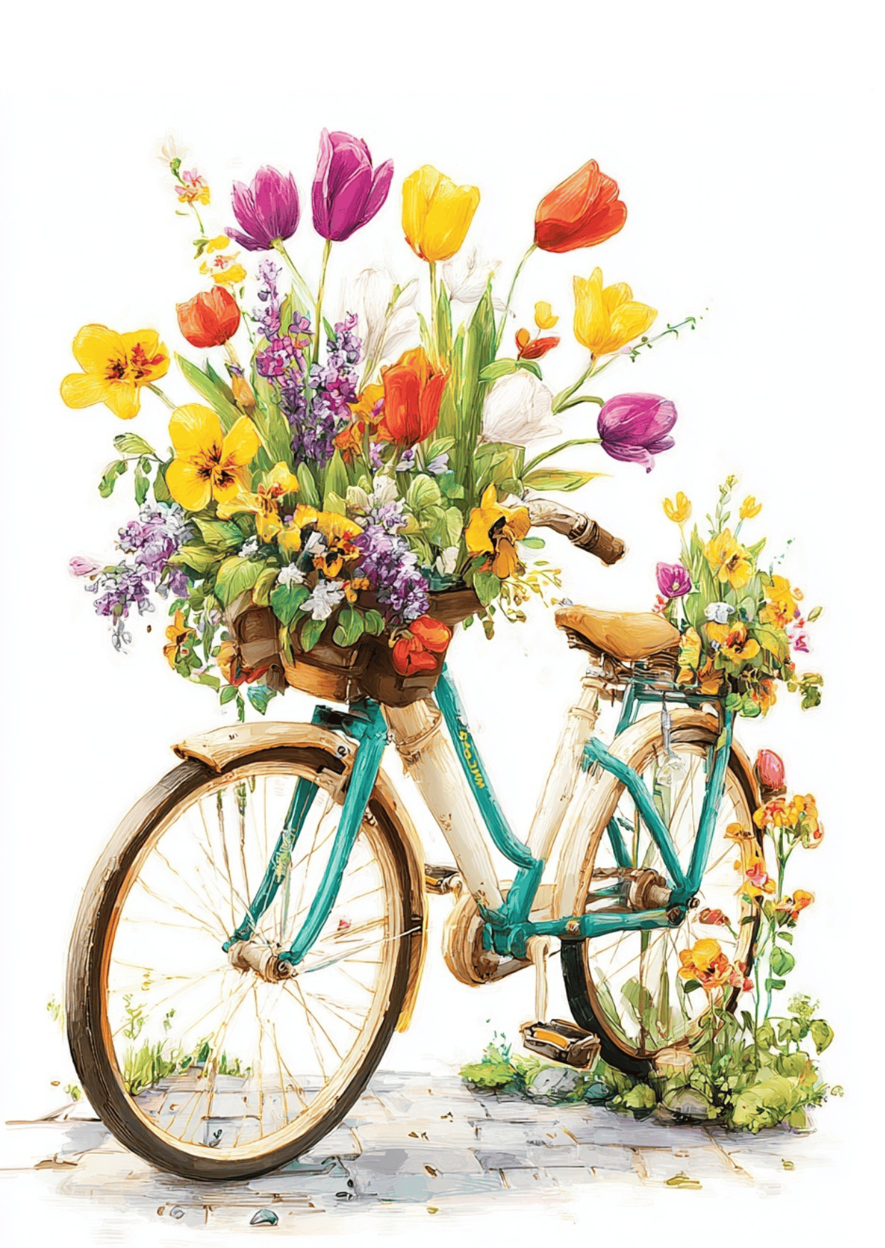 Villem Spring Mood: On the Way to Spring | Postkaart A6 Fripperies