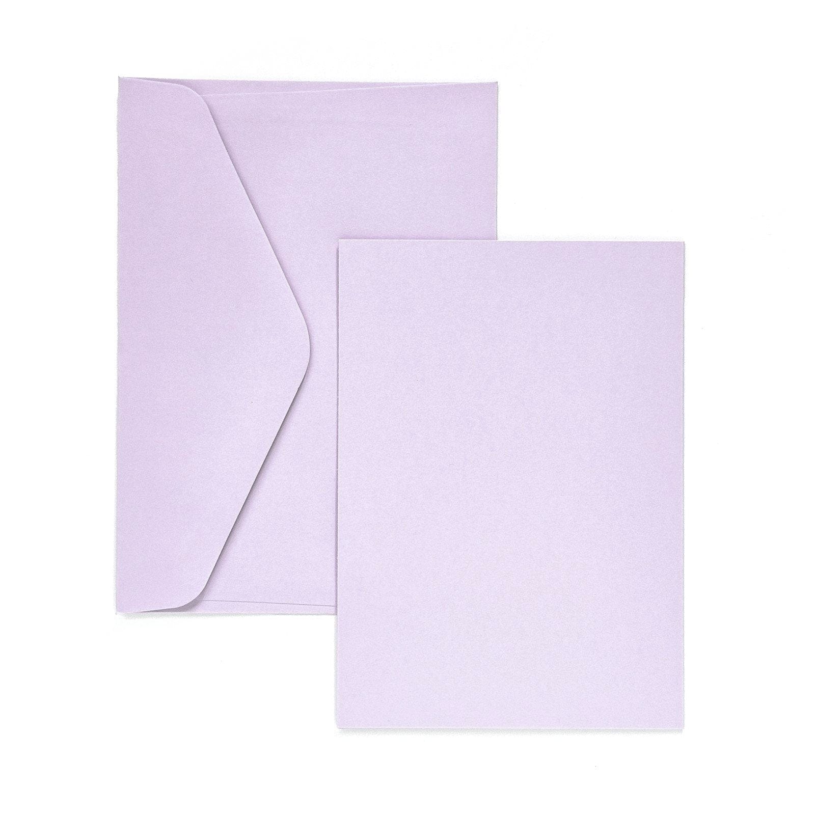 Villem Kaarditoorik ja ümbrik Smooth Satin Lavender C6 5tk Galeria Papieru