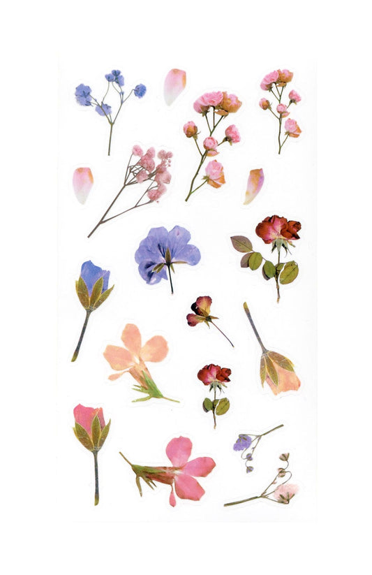 Villem Läbipaistva taustaga kleepsud - Pastelsed lilled 54tk Galeria Papieru