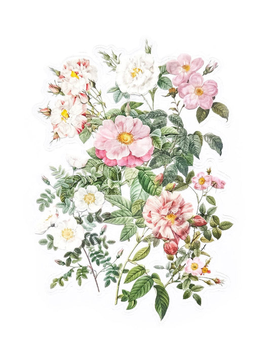 Villem Läbipaistva taustaga kleepsud - Rooside bukett 12tk Galeria Papieru