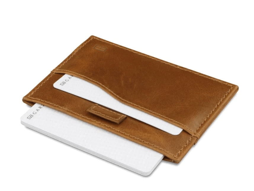 Villem Garzini Leggera Card Holder - Brushed Cognac Garzini