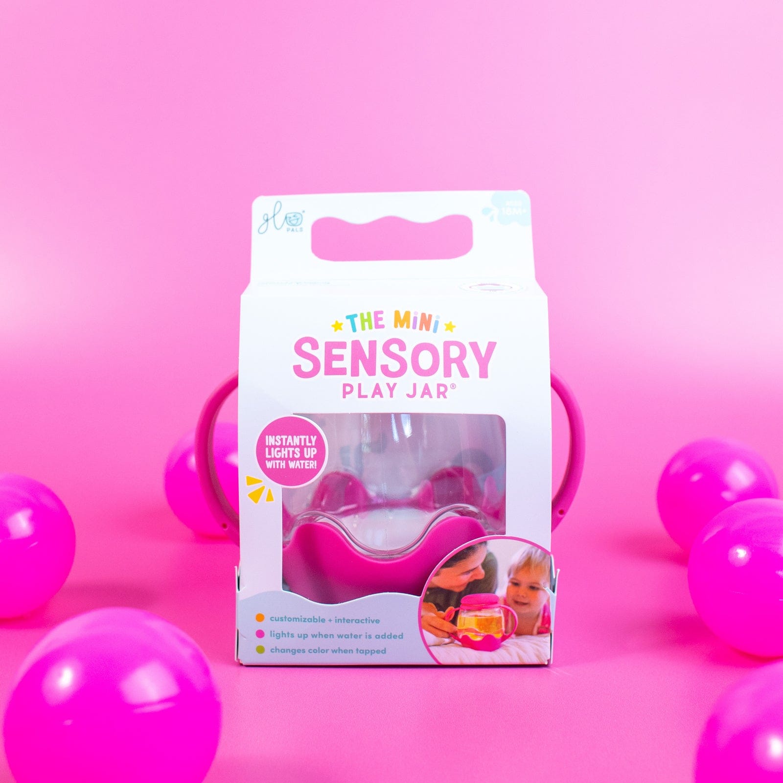 Villem Glo Pals sensoorne valguspurk mini - fuksia Glo Pals