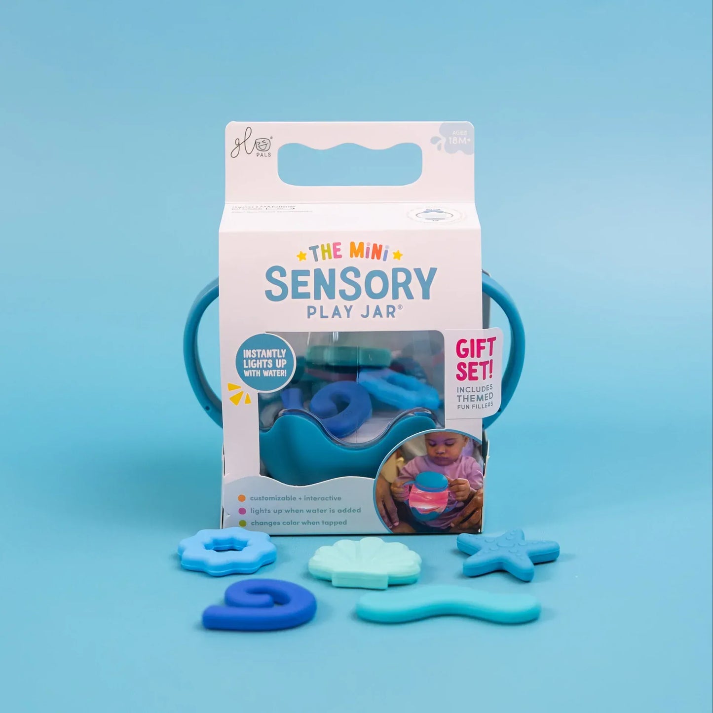 Villem Glo Pals sensoorne valguspurk mini - teal Glo Pals