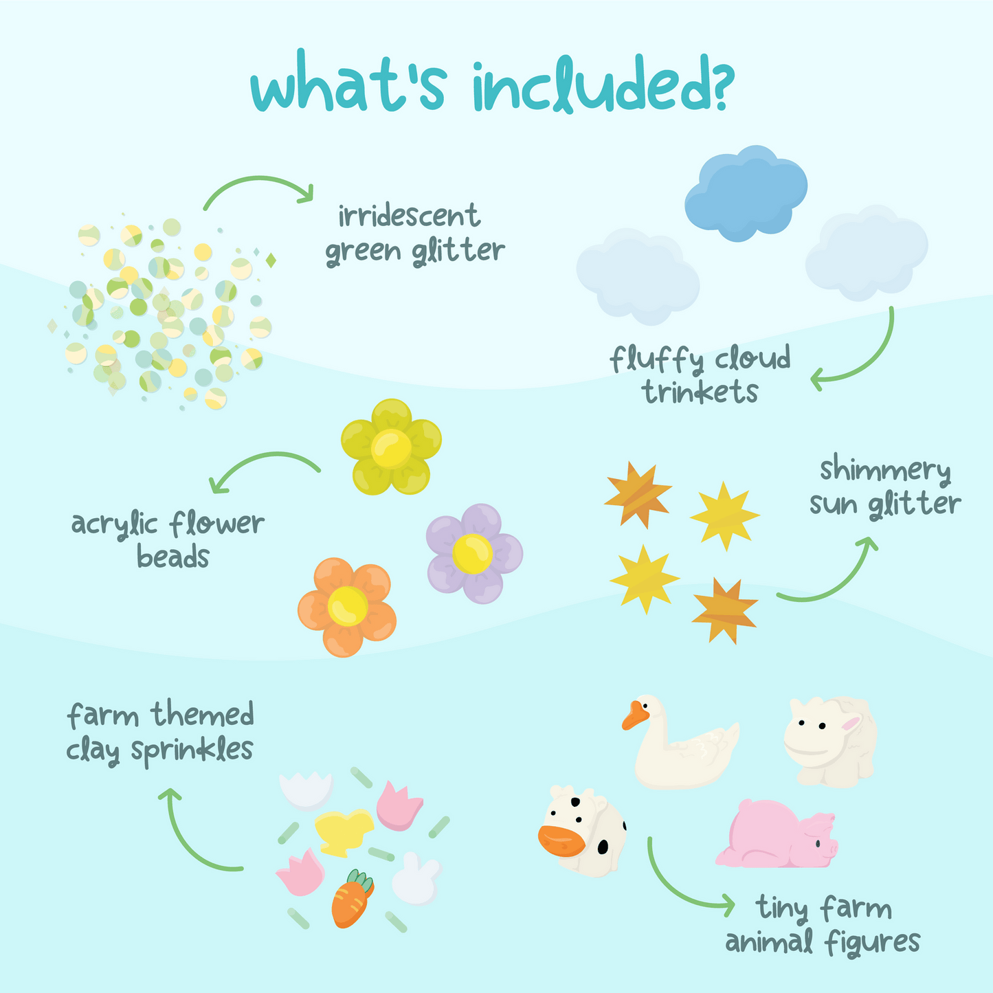 Villem Glo Pals sensoorsed purgi täidised- FARM Fun Fillers Glo Pals