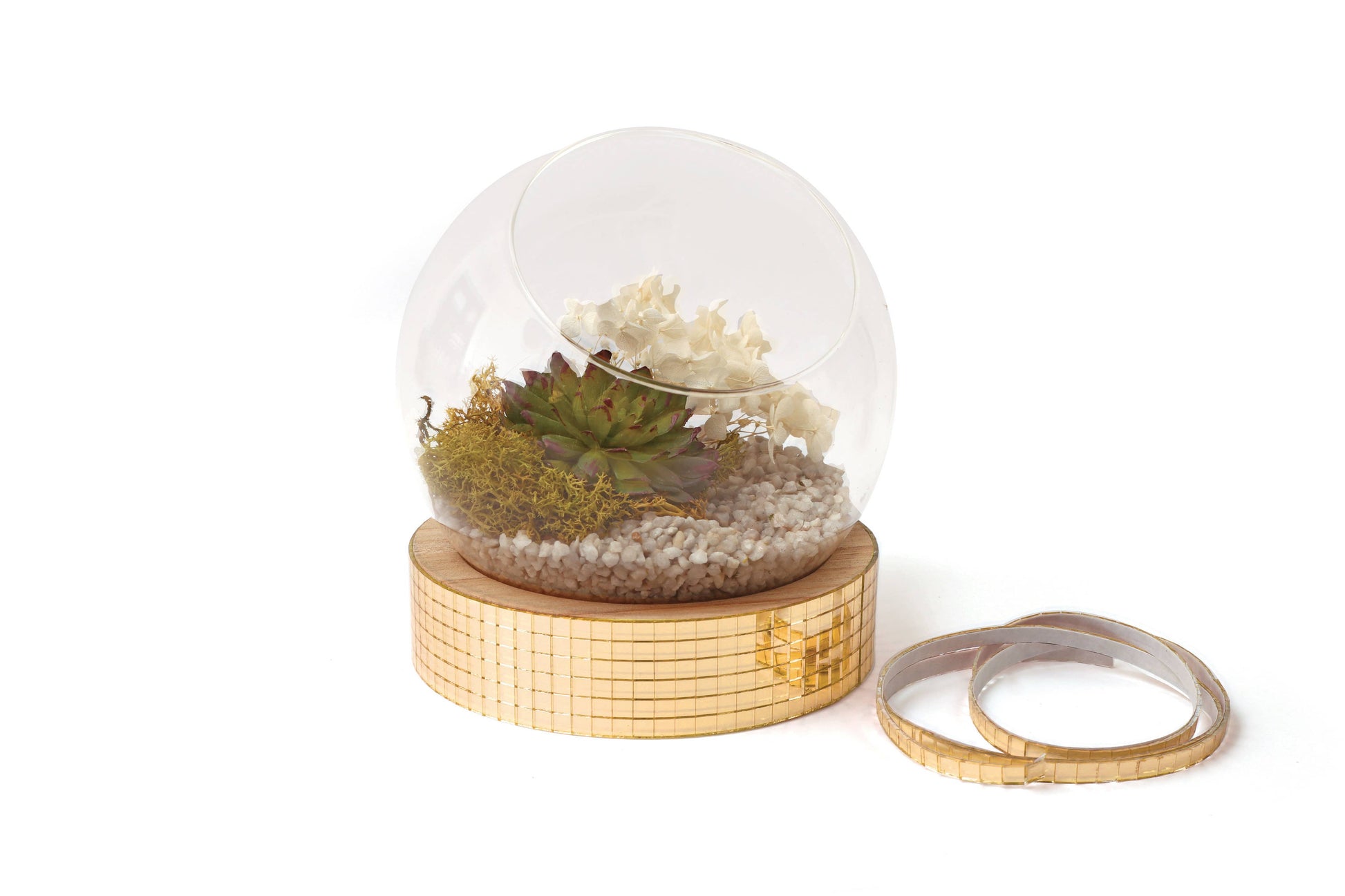 Villem FACETED GOLD ADHESIVE MIRRORS 5MM Graine Créative