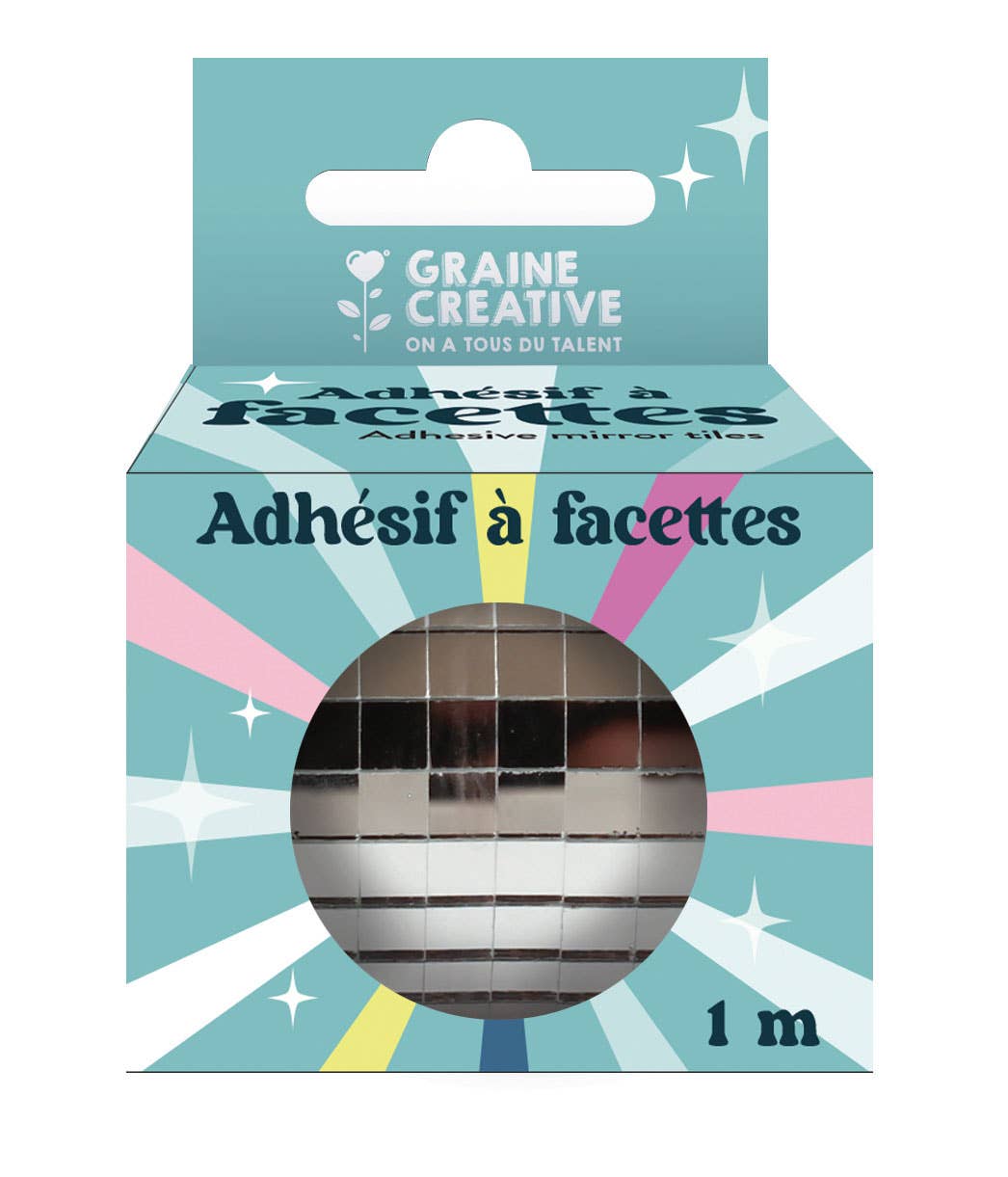 Villem FACETED SILVER ADHESIVE MIRRORS 5MM Graine Créative