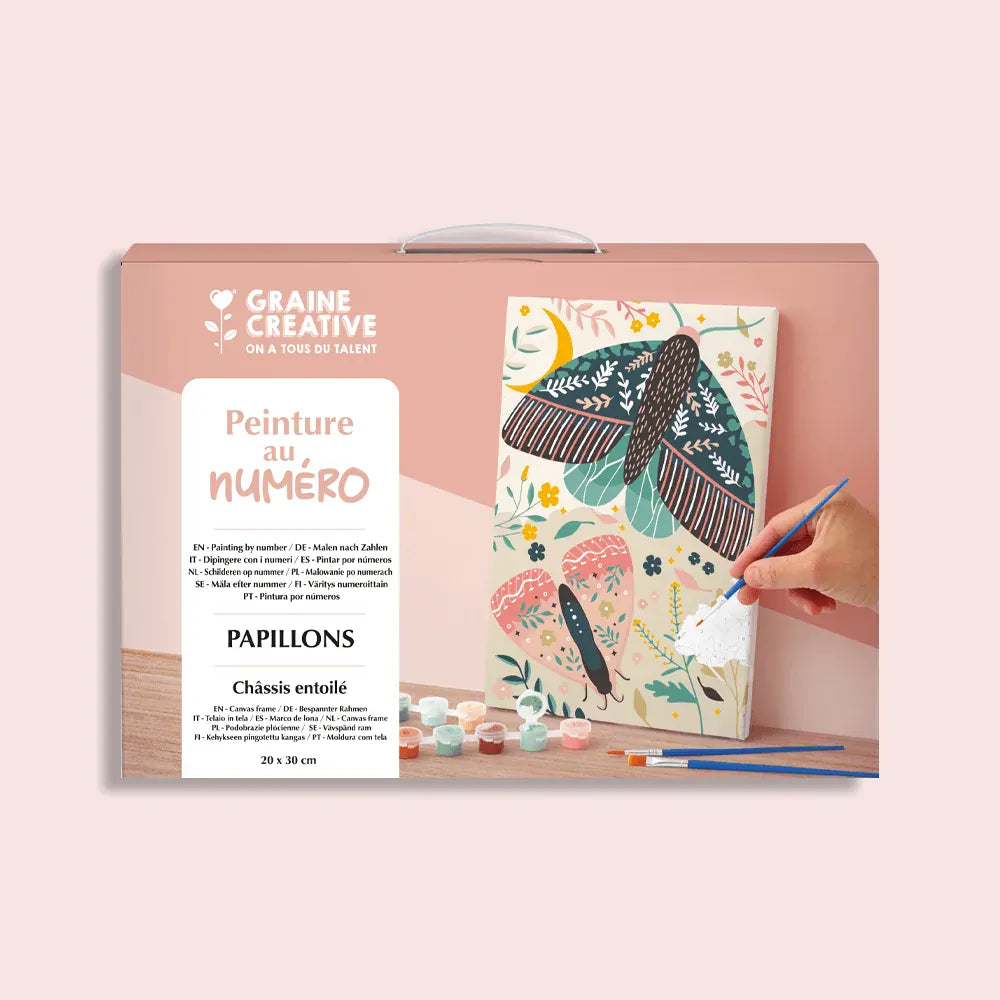Villem Graine Créative Värvi numbrite järgi- Liblikad 20x30cm Graine Créative