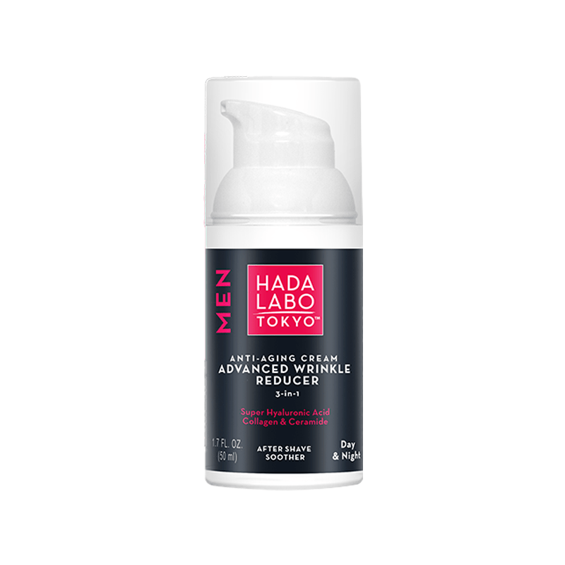 Villem HADA LABO vananemisvastane näokreem Super hüaluroonhappe, kollageeni ja Pro-retinooliga meestele 50ml HADA LABO