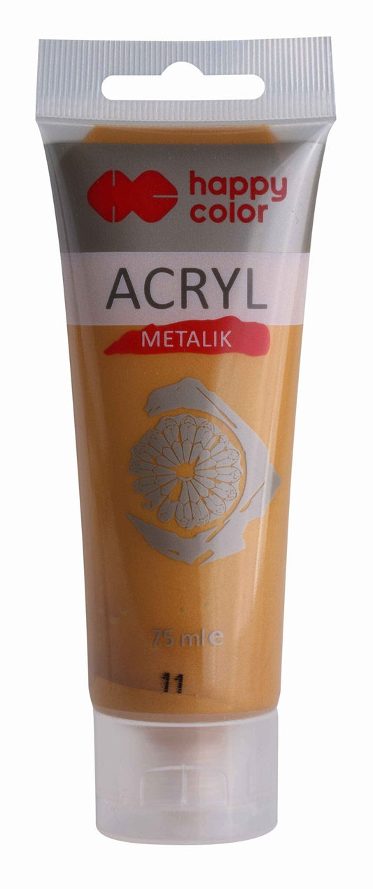 Villem Akrüülvärv metallic 75ml - Kuldne Happy Color