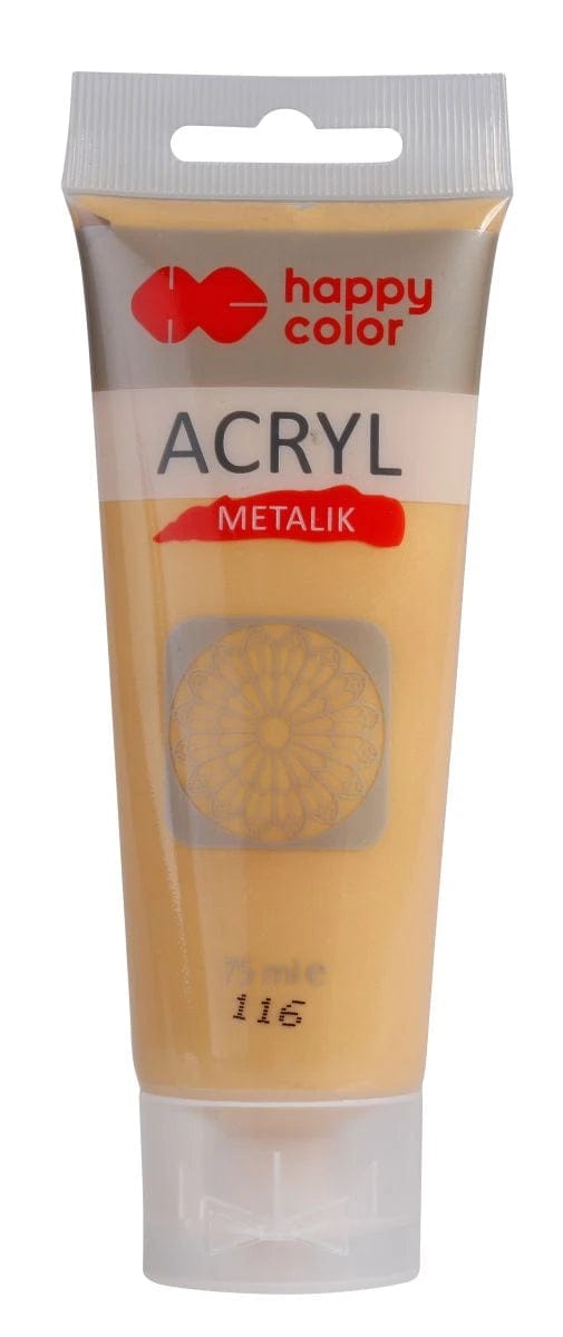 Villem Akrüülvärv metallic 75ml - Pehme Kuld Happy Color