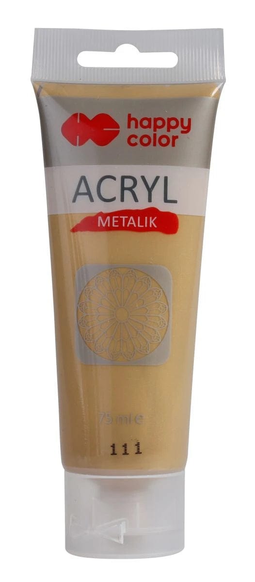 Villem Akrüülvärv metallic 75ml - Puhas Kuld Happy Color