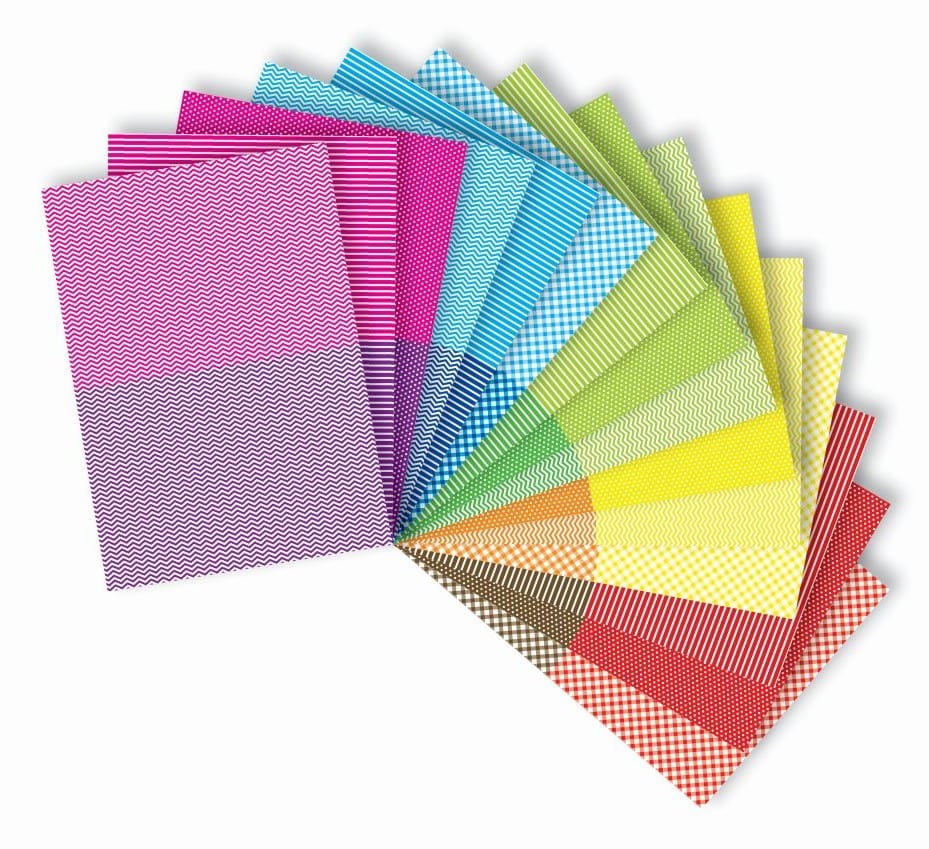 Villem Erinevate mustritega disainpaberid A4 80g/15lk Happy Color