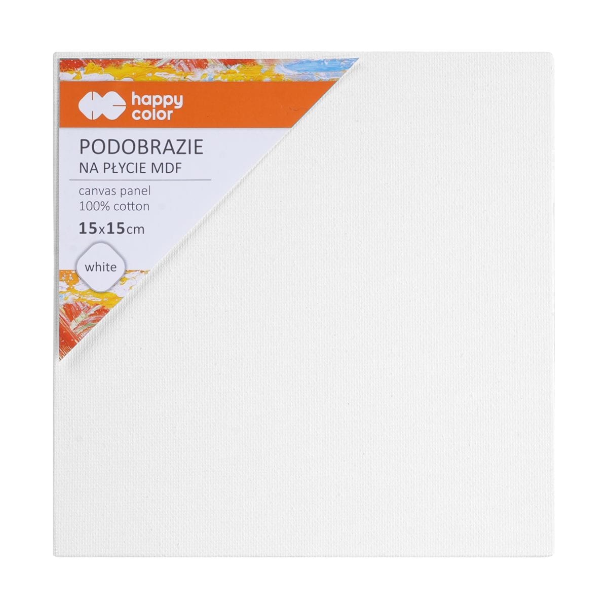 Villem Lõuend puuvill 4mm MDF-plaat 15x15 cm VALGE Happy Color
