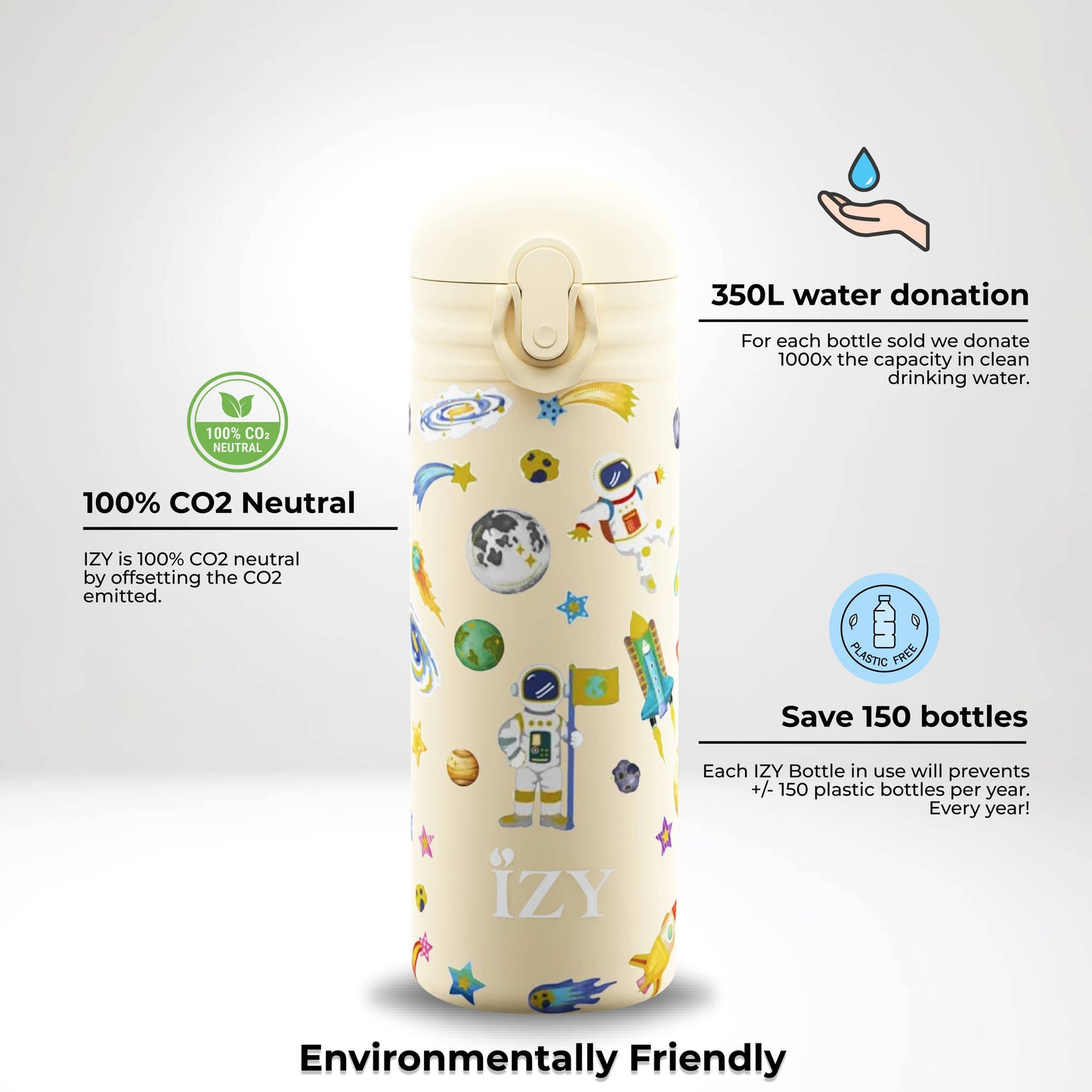 Villem IZY laste termospudel Yellow Space 350ml IZY Bottles