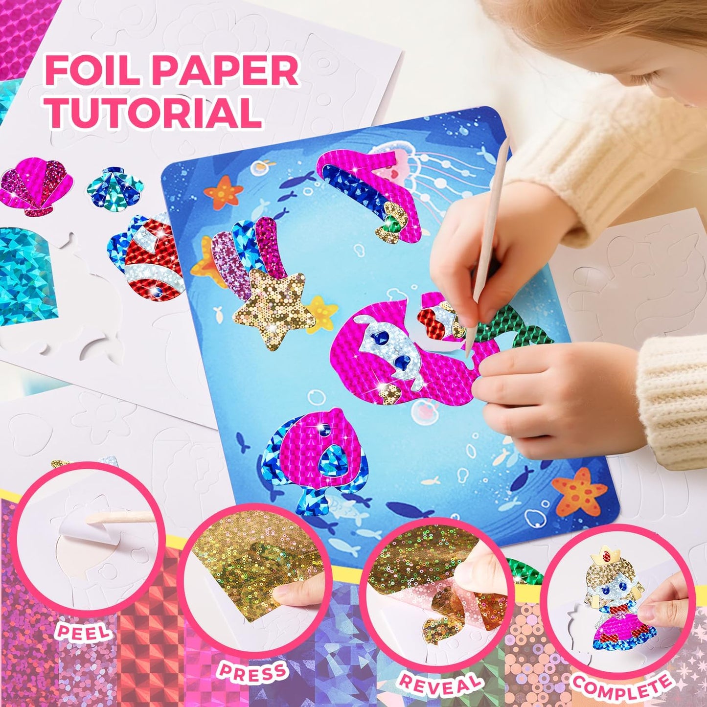 Villem JARMELO 3in1 fooliumkunsti komplekt Haldjad Jarmelo