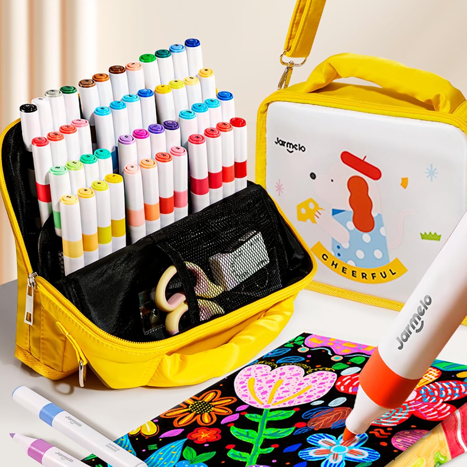 Villem Jarmelo akrüülmarkerid kotiga 36tk Jarmelo