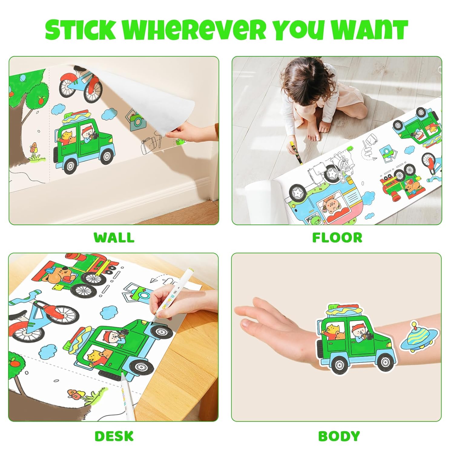 Villem Jarmelo kleepuv värvimisleht- transport 3mx40cm Jarmelo