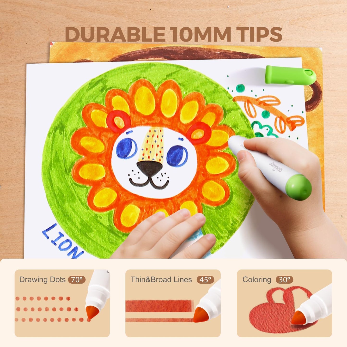 Villem Jarmelo mahapestavad markerid väikelastele 12 tk Jarmelo