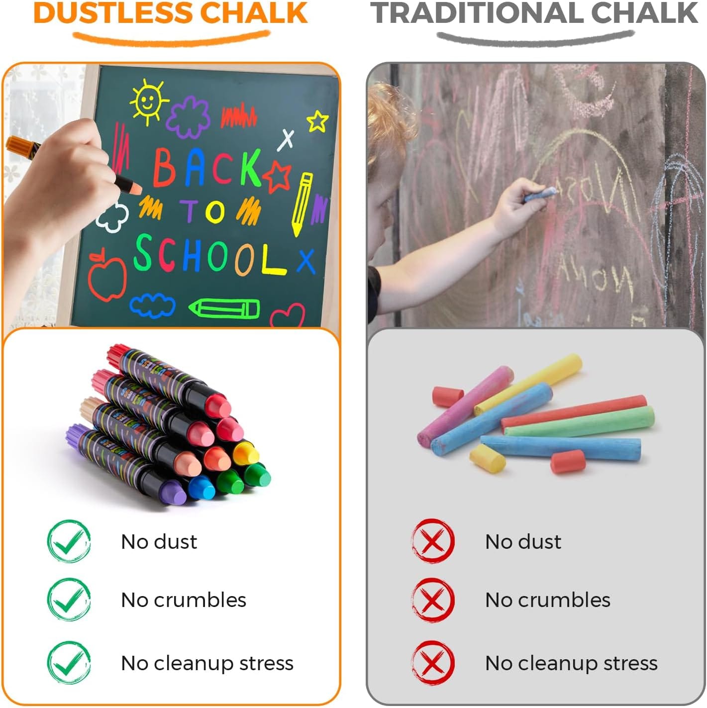 Villem Jarmelo tolmuvabad kriidimarkerid 12 tooni Jarmelo