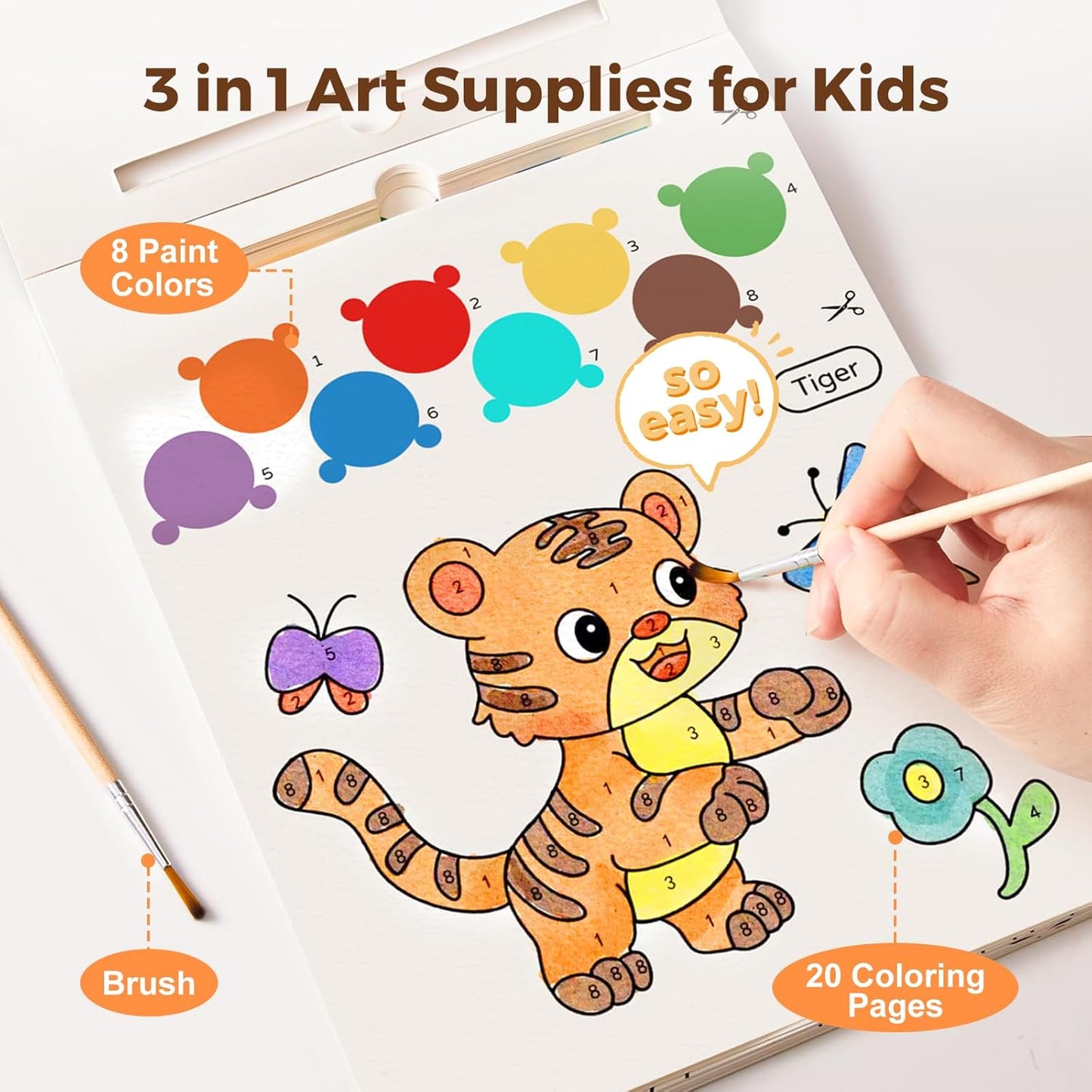 Villem Jarmelo veega värvimise raamat - Loomakesed Jarmelo