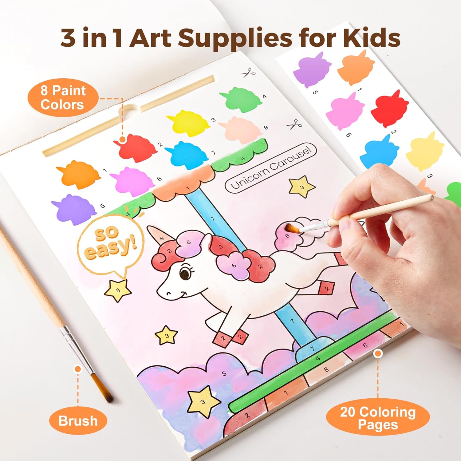 Villem Jarmelo veega värvimise raamat - Ükssarvik Jarmelo