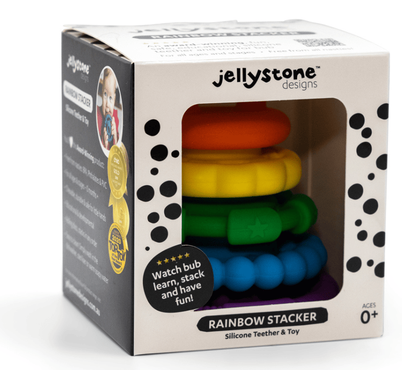 Villem Jellystone silikoonist vikerkaare torn ja närimisrõngad Jellystone