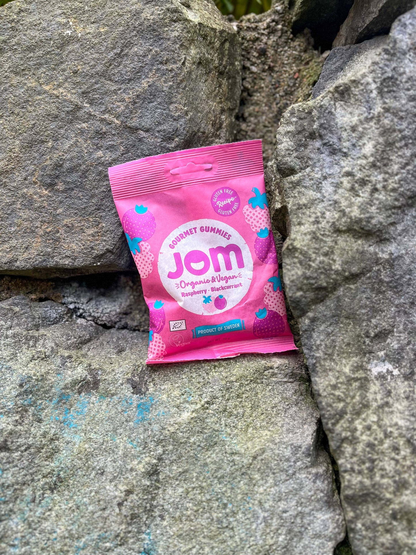Villem Organic and Vegan Swedish Raspberry & Blackcurrant Gummies JOM