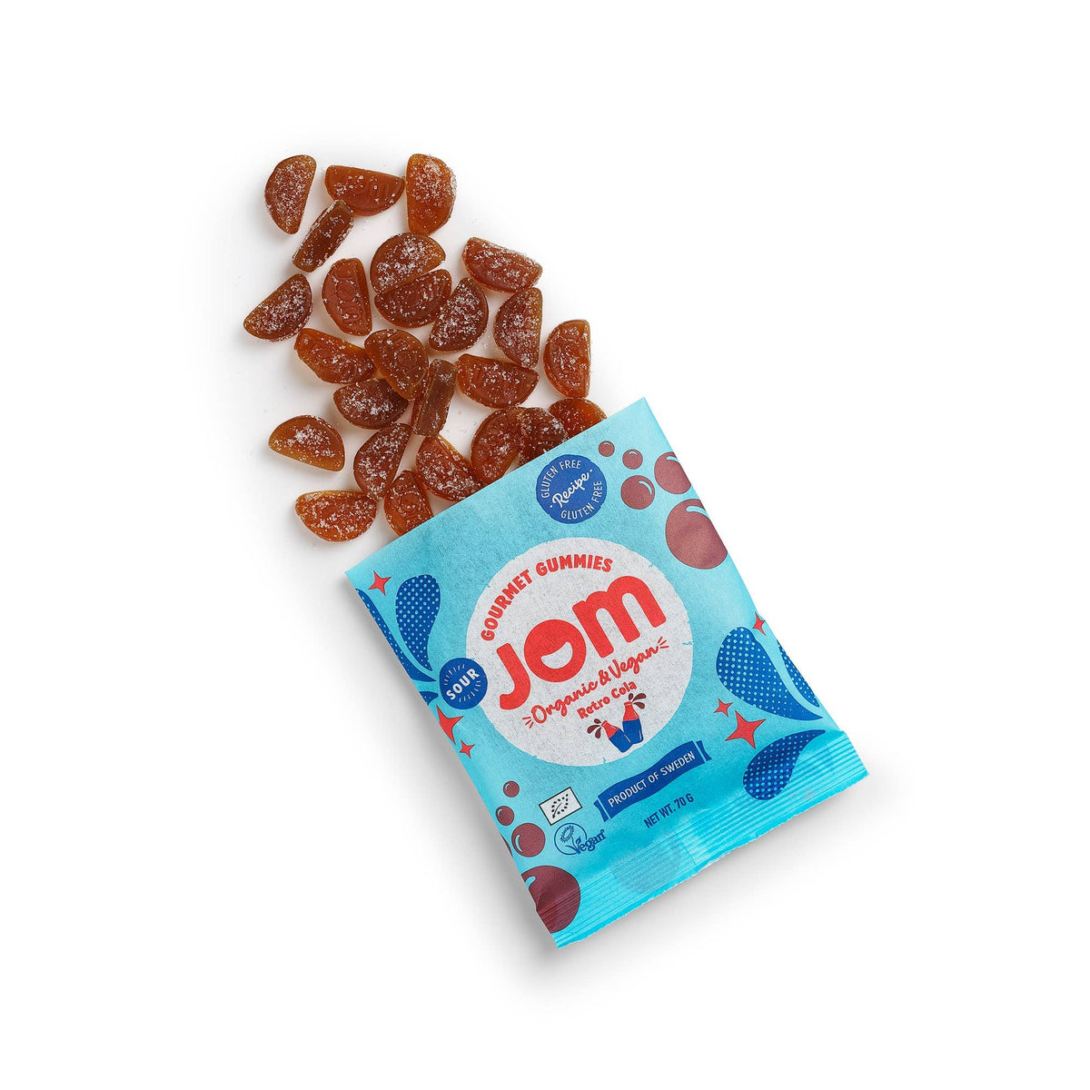 Villem Organic and Vegan Swedish Sour Retro Cola Gummies JOM