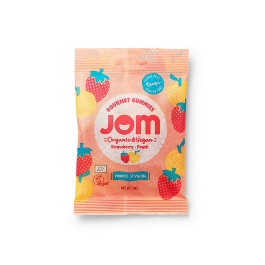 Villem Organic and Vegan Swedish Strawberry & Peach Gummies JOM
