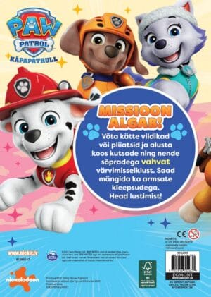 Villem Paw Patrol. Värvimisraamat KidsPress