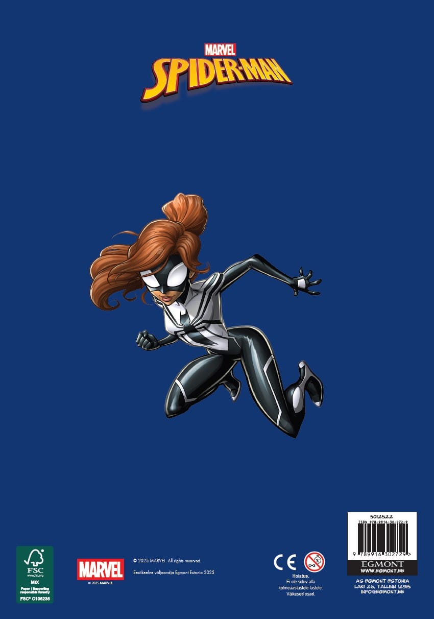 Villem Spiderman. Värvimisraamat KidsPress