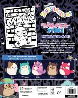 Villem Squishmallows. Tänavastiili värvimisraamat KidsPress