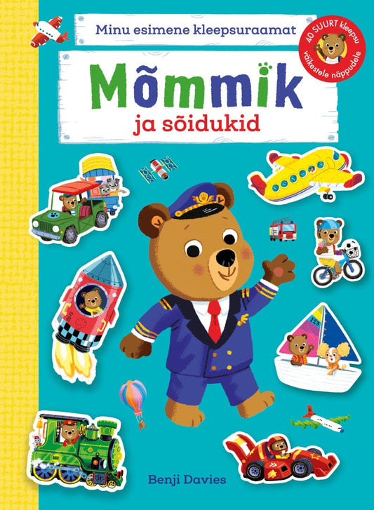 Villem H- Mõmmik ja sõidukid. Minu esimene kleepsuraamat Koolibri