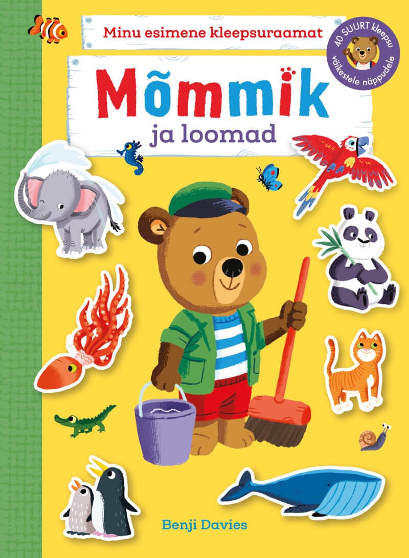 Villem Mõmmik ja loomad - Minu esimene kleepsuraamat Koolibri