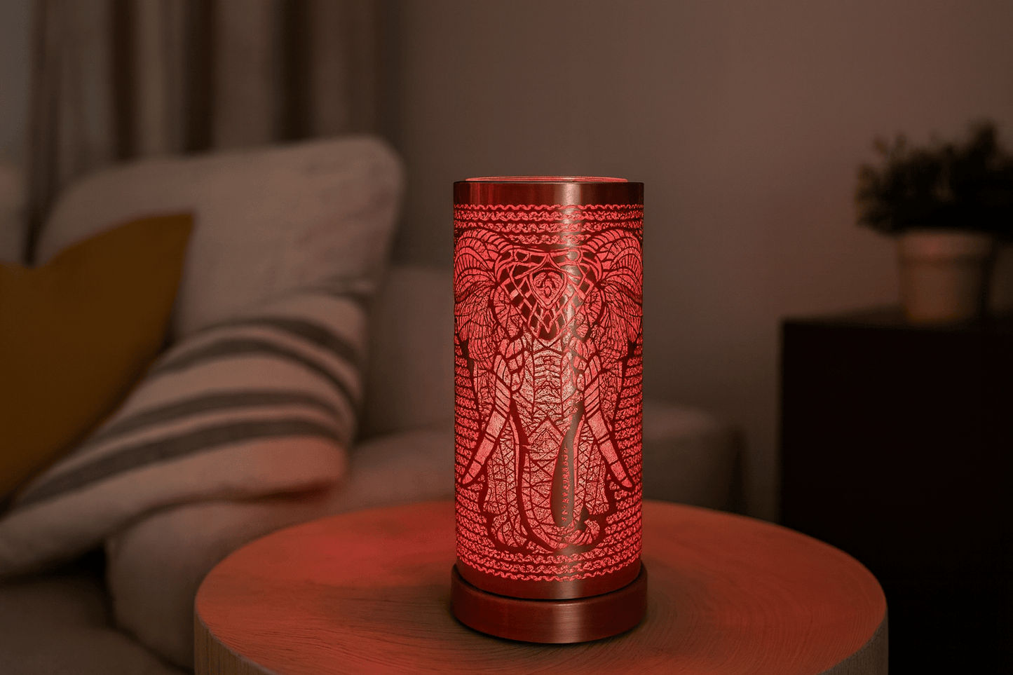 Villem Luxarom suur lõhnalamp 26 cm LED-Elephant Fragrance Diffuser Luxarom