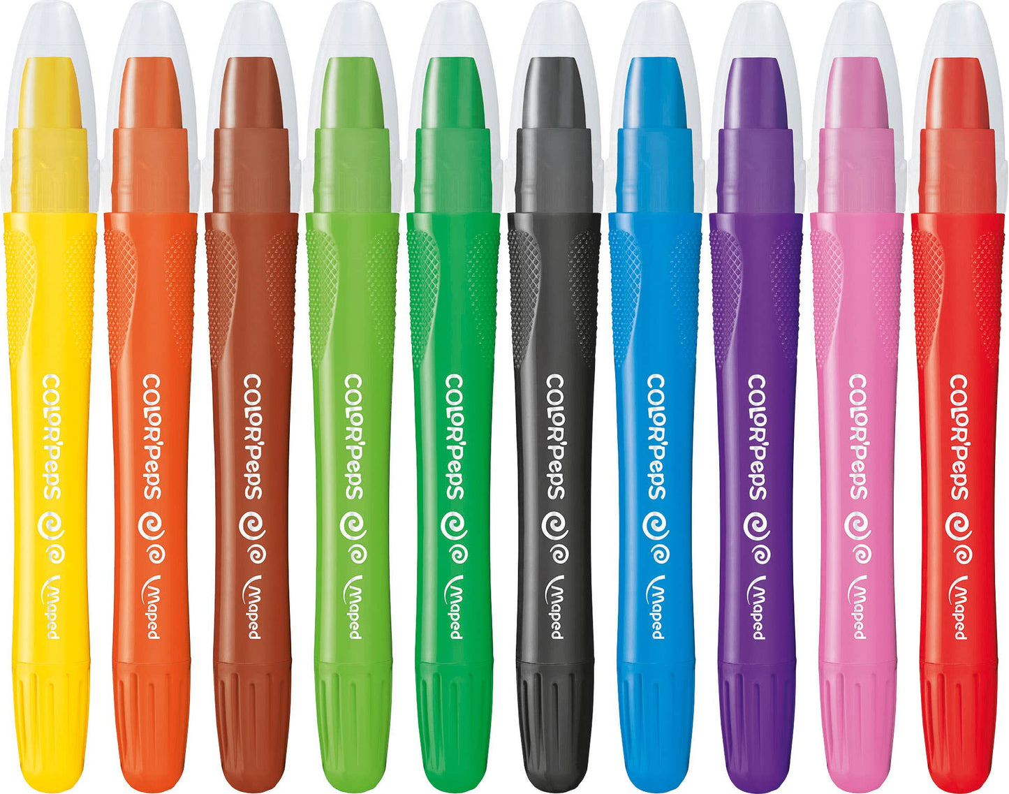 Villem MAPED Color'Peps geelkriitide komplekt pintsli ja karbiga 10 värvi Maped